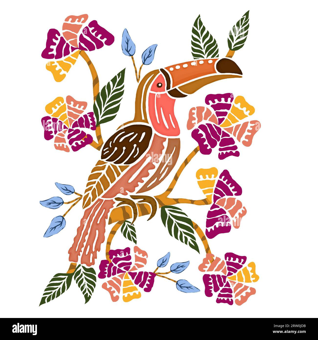 Oiseaux Toucan rio, toucan rio, faune d'oiseaux de rio, illustration de perroquet, oiseaux Toucan fond blanc, oiseau de la faune rio look tropical. Banque D'Images