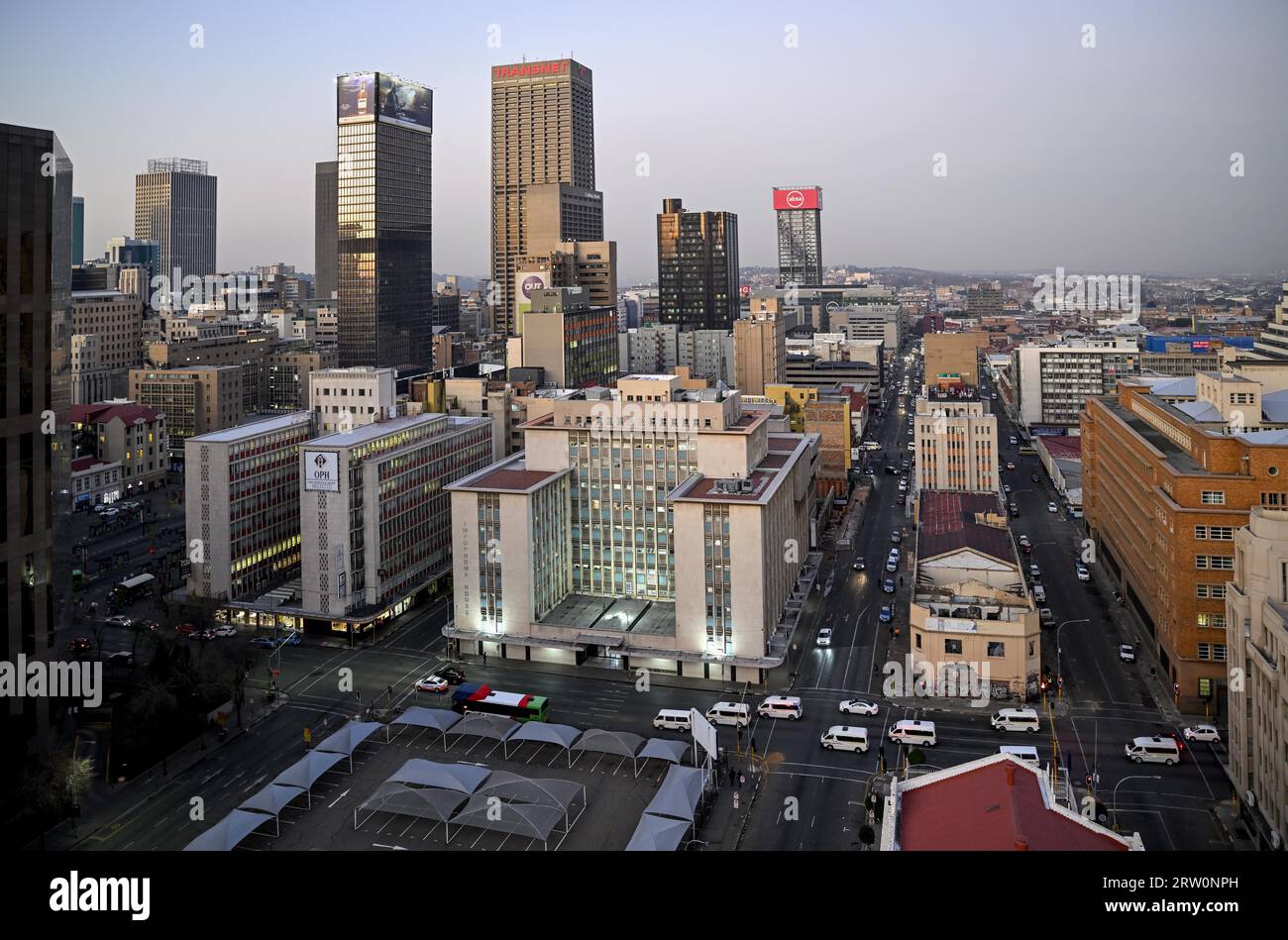 Skyline, Central Business District, Johannesburg, province de Gauteng, Afrique du Sud Banque D'Images
