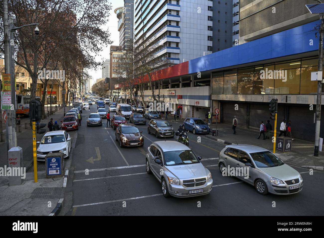 Scène de rue, Central Business District, Johannesburg, province de Gauteng, Afrique du Sud Banque D'Images