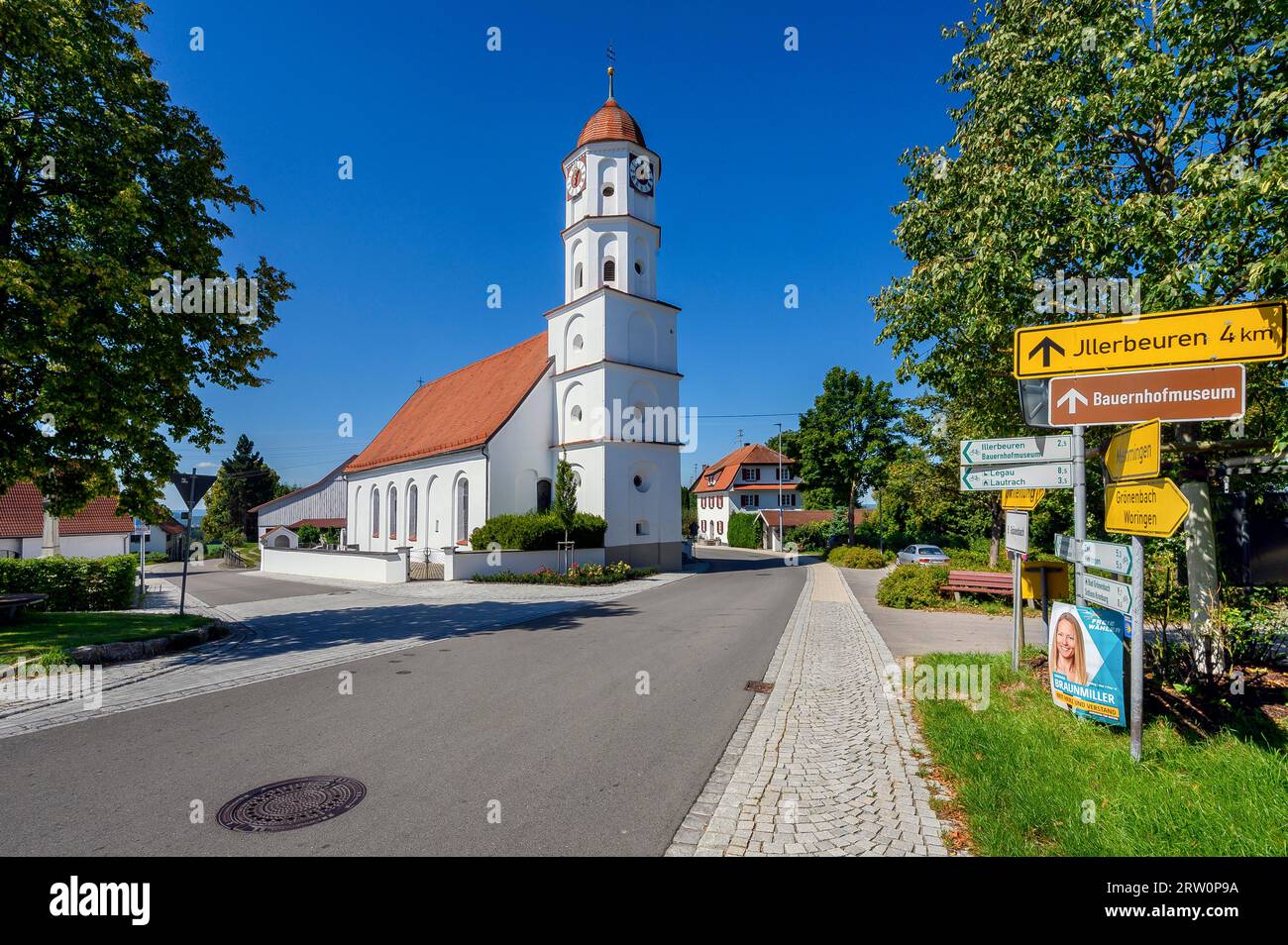 Église catholique de la Sainte Trinité, Kronburg im Illerwinkel, Bavière, Allemagne Banque D'Images