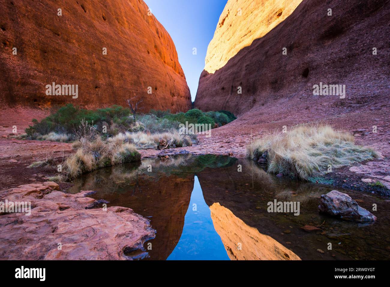 Walpa gorge aux Olgas par un hiver clair # 39, s jour dans le Terrotory du Nord en Australie2 Banque D'Images