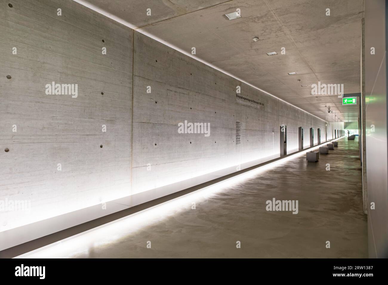Centre de documentation Camp de concentration de Bergen-Belsen, Basse-Saxe, Allemagne Banque D'Images