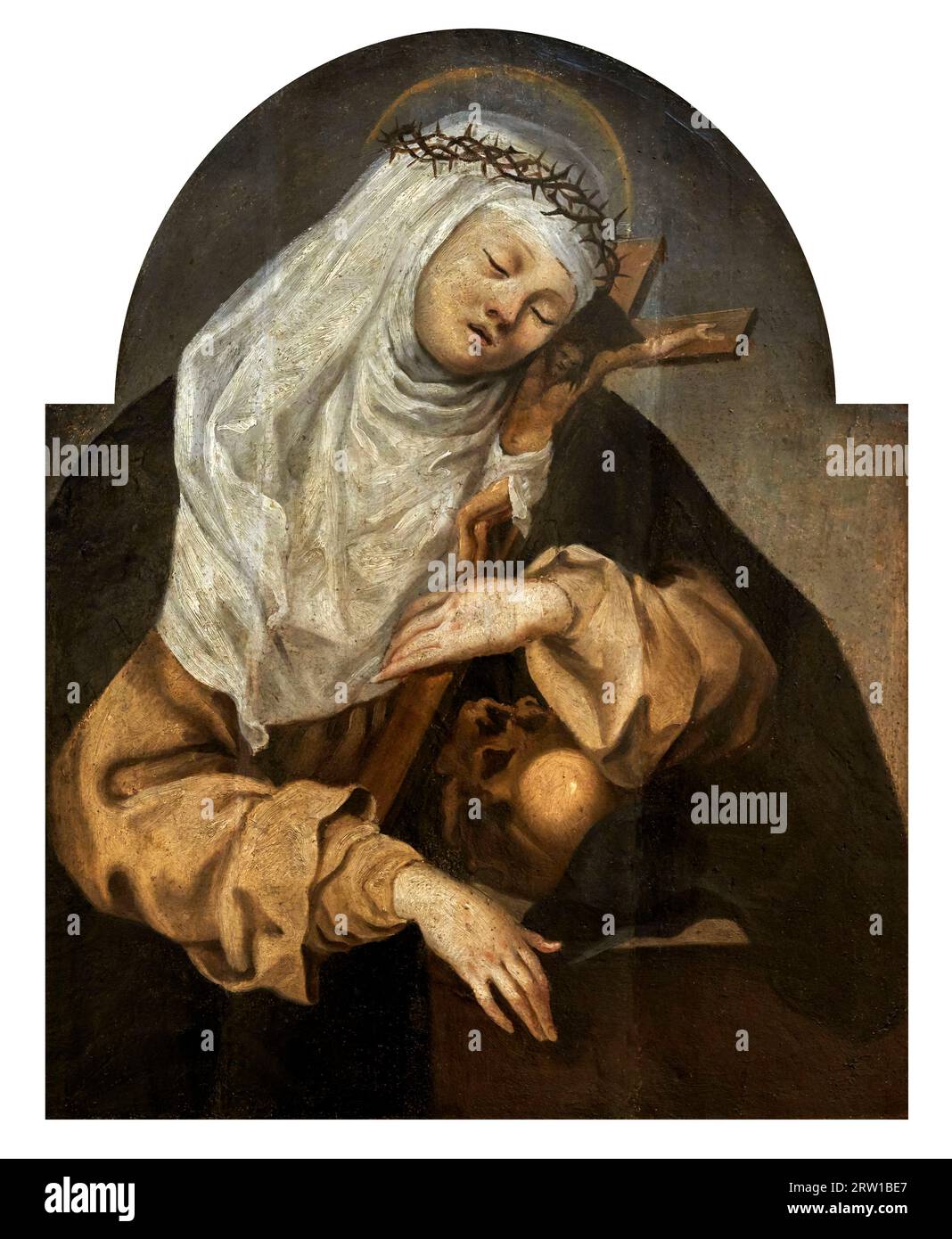 S. Caterina da Siena - tempera su tavola - pittore senese - fine del XVII secolo - Grosseto, Museo Archeologico e d’ Arte della Maremma Banque D'Images