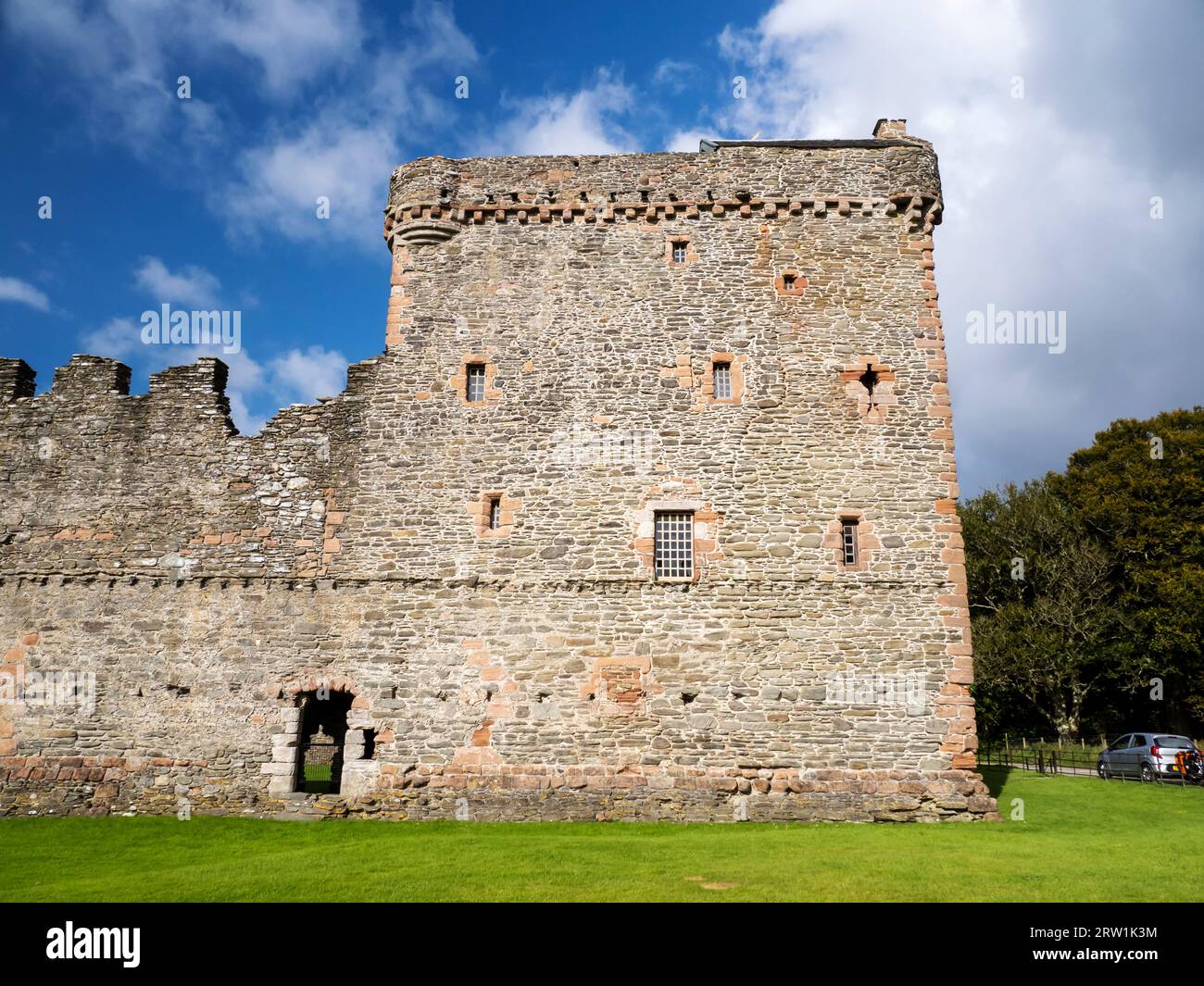 Château de Skipness à Skipness sur le Mull de Kintyre, Écosse, Royaume-Uni. Banque D'Images