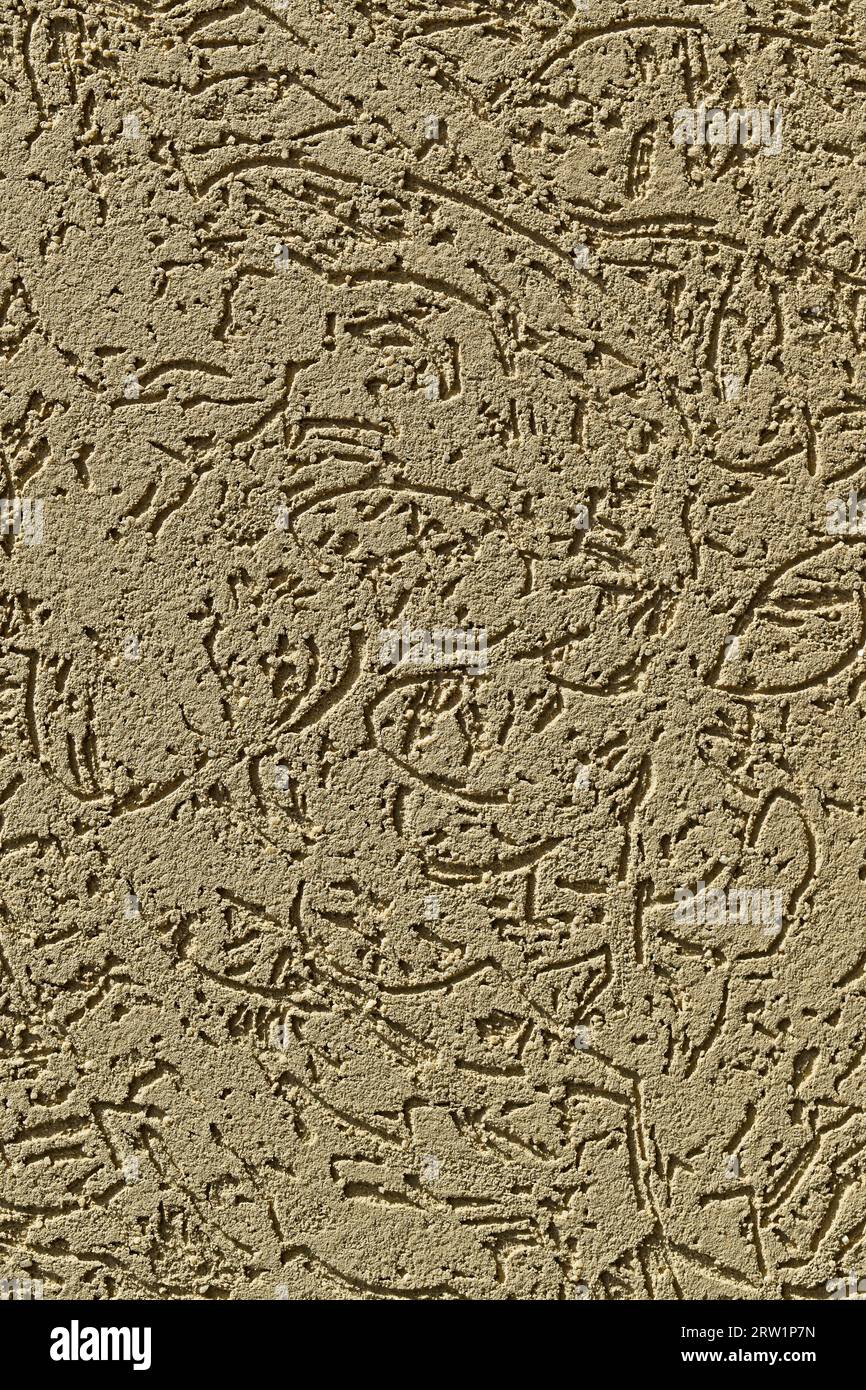 Fond beige de texture de mur à Ribeirao Preto, Brésil Banque D'Images