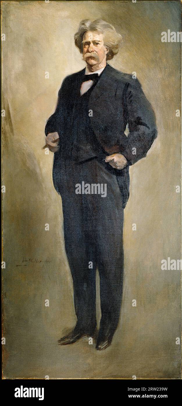 John White Alexander - Mark Twain - c1912 Banque D'Images