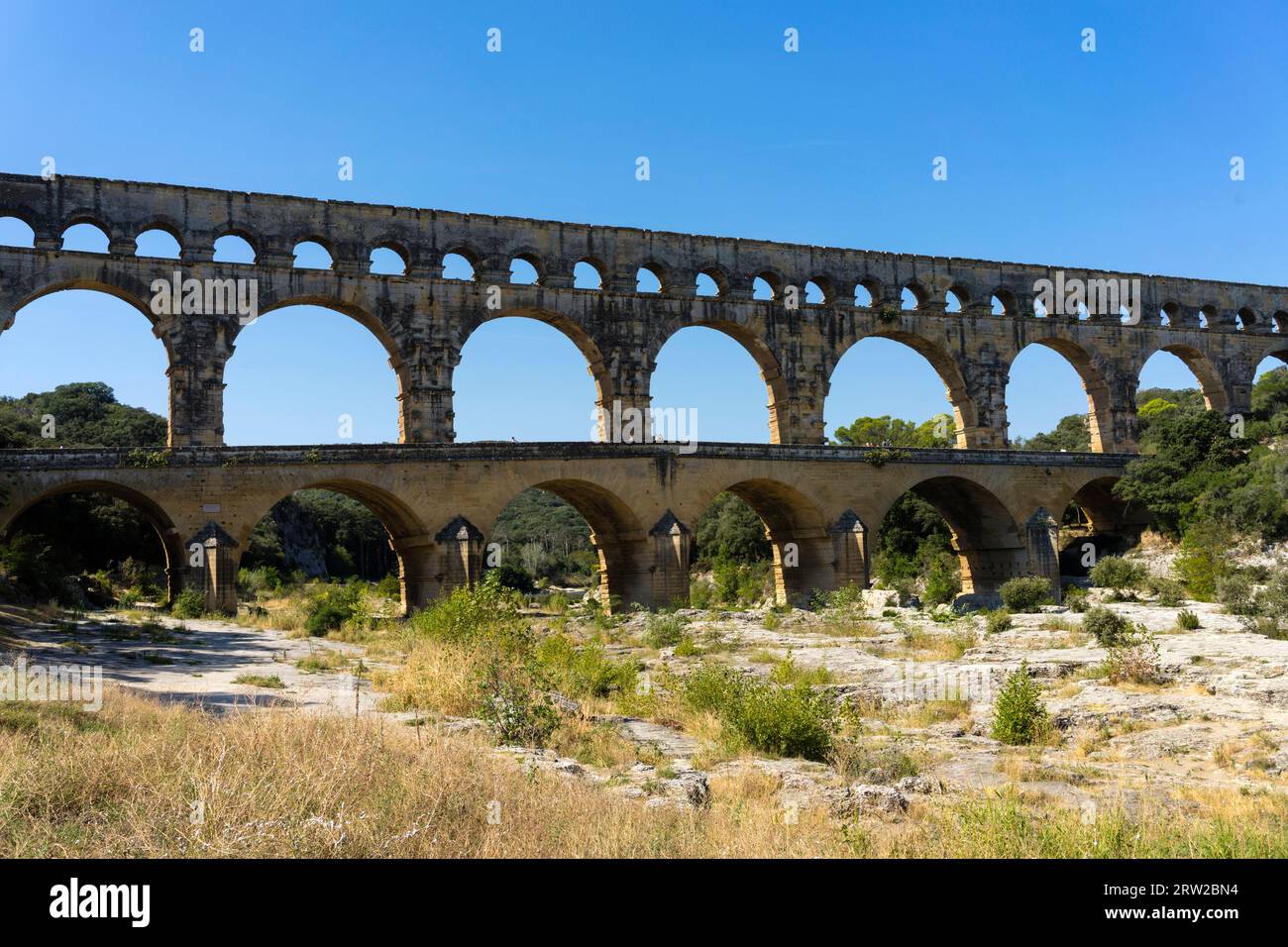 Pont du Gard dans le sud de la France Banque D'Images