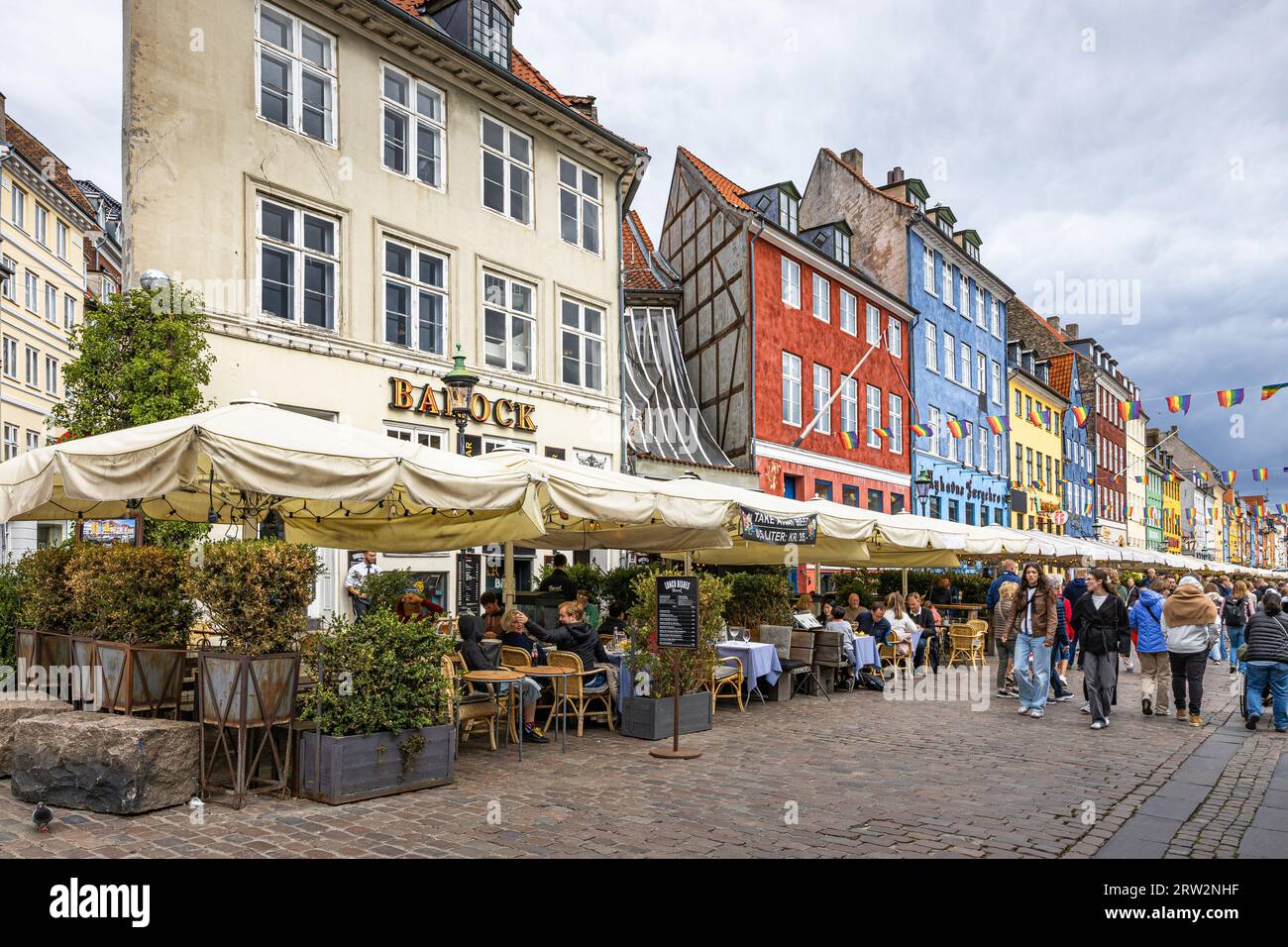 Nyhavn, Copenhague Banque D'Images