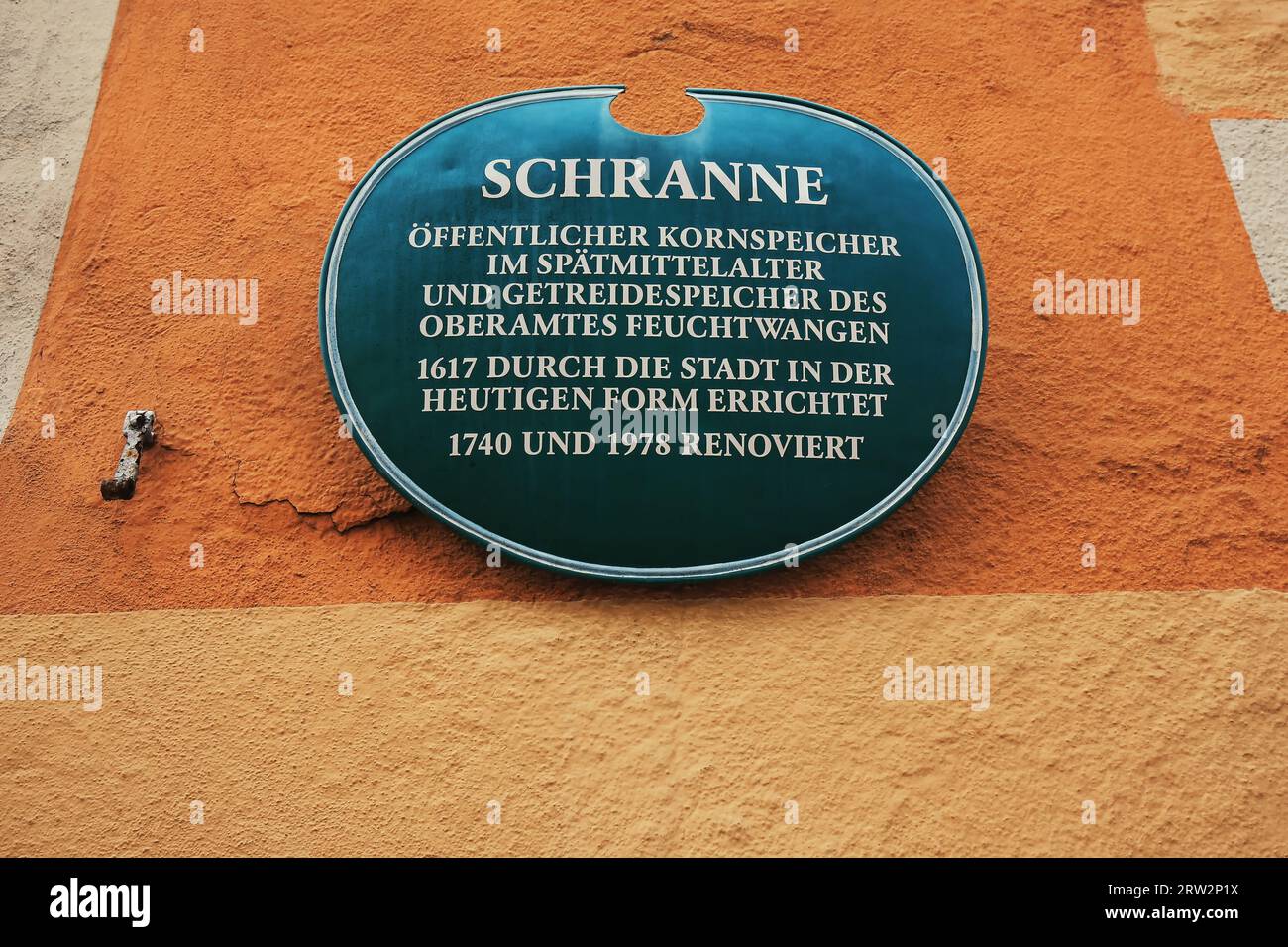 La Schranne est Un monument dans le centre historique de la vieille ville. Feuchtwangen, Franconie, Bavière, Allemagne. Banque D'Images