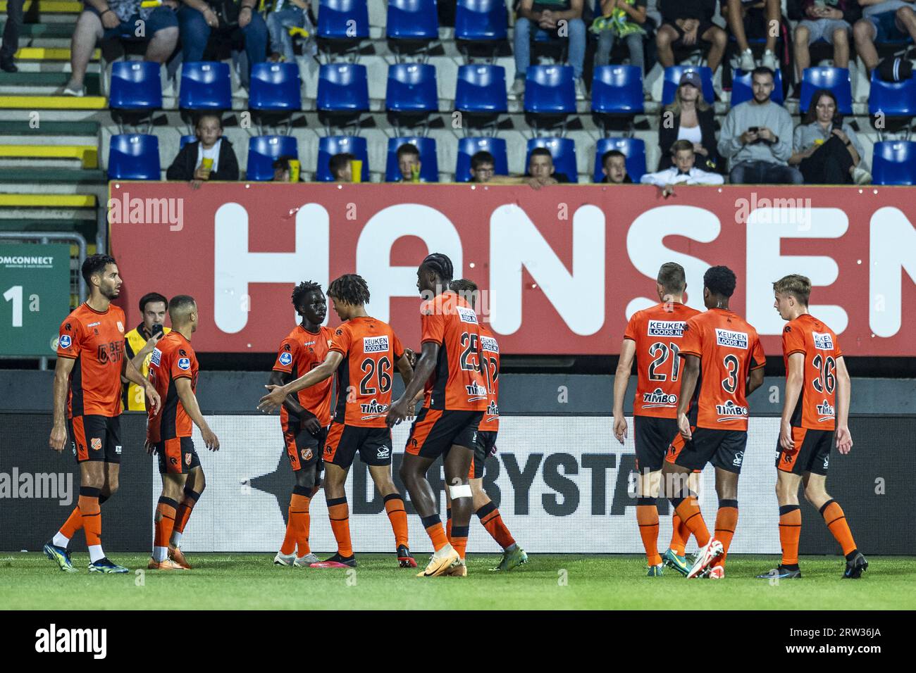 SITTARD - Garang Kuol du FC Volendam a obtenu une note de 0-1 lors du match de championnat néerlandais entre Fortuna Sittard et le FC Volendam au Fortuna Sittard Stadium le 16 septembre 2023 à Sittard, aux pays-Bas. ANP MARCEL VAN HOORN Banque D'Images