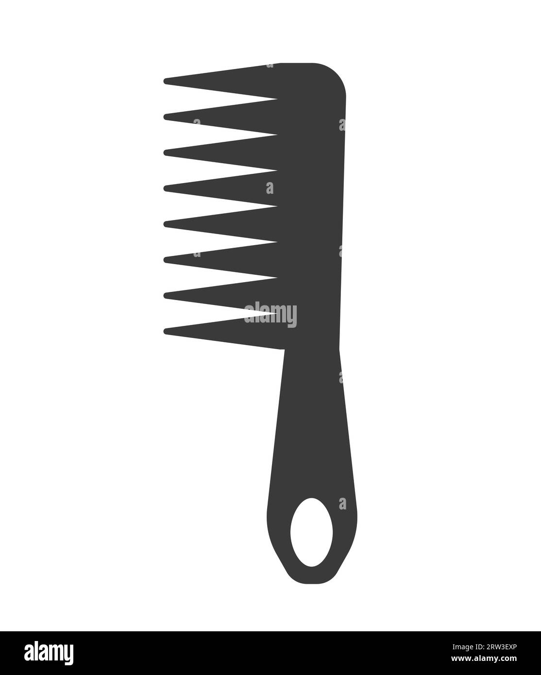 Brosse à cheveux vectorielle de style plat Illustration de Vecteur