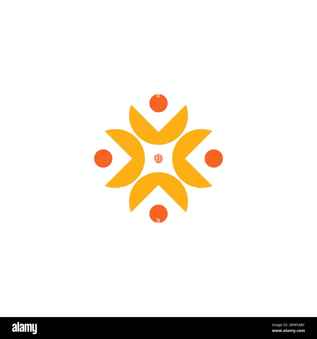 Conception du logo de la communauté humaine. Logo soins de santé Illustration de Vecteur