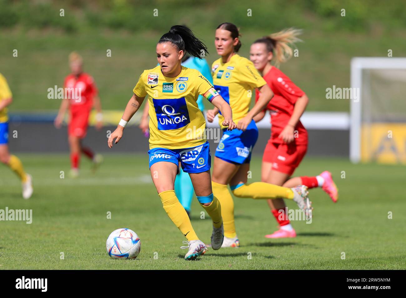 Claudia Wasser (7 First Vienna FC) en action lors du match Admiral Frauen Bundesliga Vienna vs Bergheim à Hohe Warte (Tom Seiss/ SPP) crédit : SPP Sport Press photo. /Alamy Live News Banque D'Images