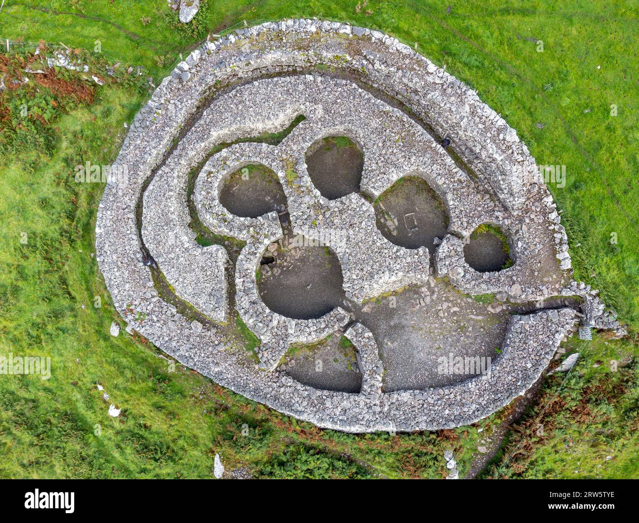 Cashel Murphy, ancienne colonie celtique, ère chrétienne primitive (5e-8e siècles après JC), péninsule de Dingle, comté de Kerry, Irlande, Royaume-Uni Banque D'Images