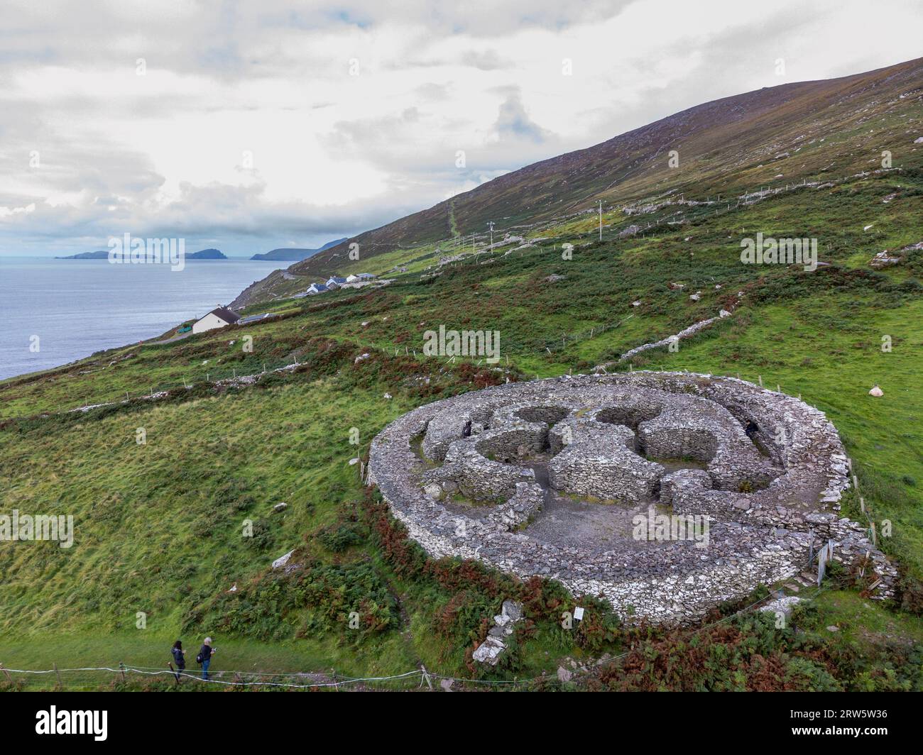 Cashel Murphy, ancienne colonie celtique, ère chrétienne primitive (5e-8e siècles après JC), péninsule de Dingle, comté de Kerry, Irlande, Royaume-Uni Banque D'Images