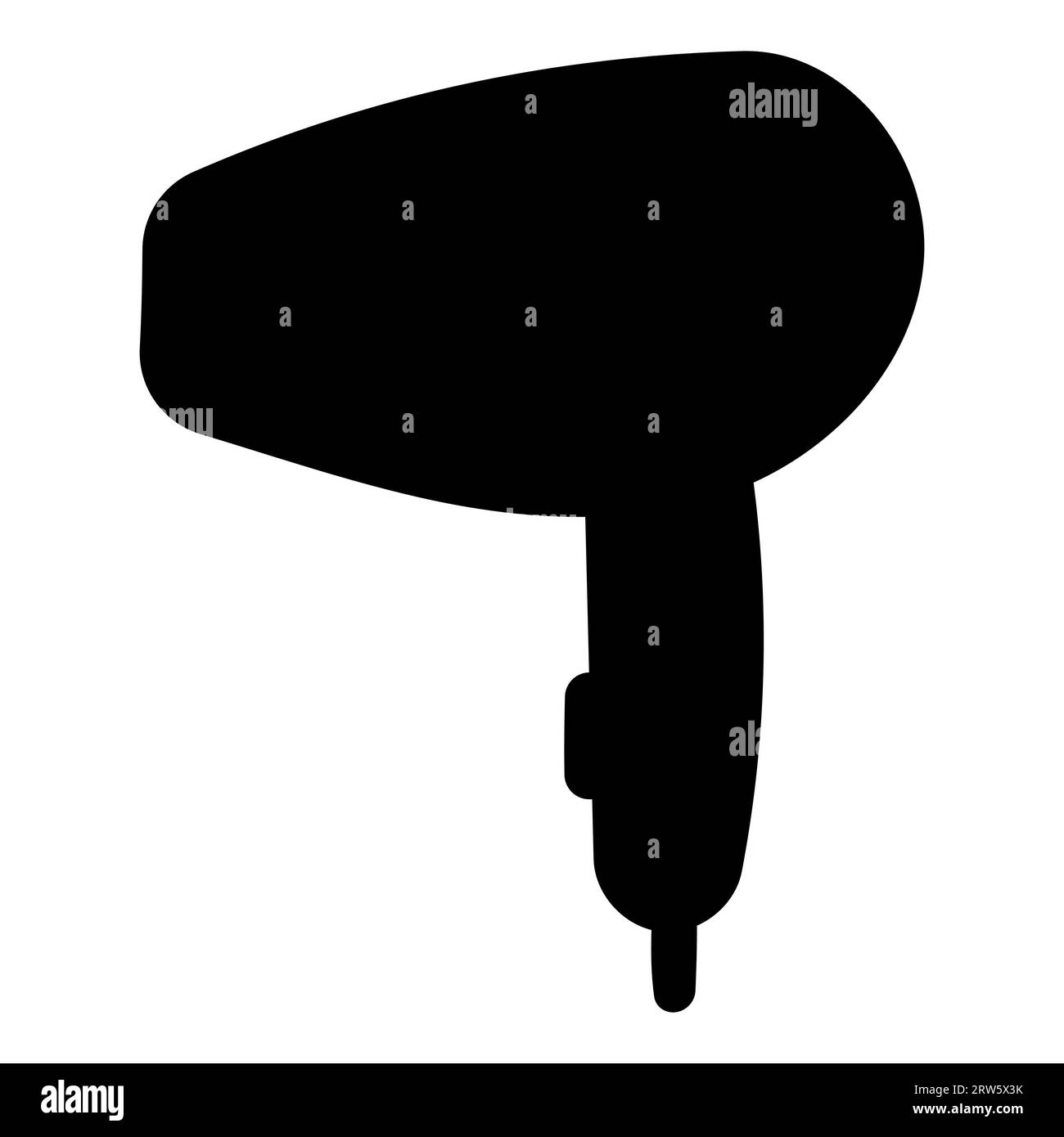 sèche-cheveux noir coeur barbicore poupée jeu Illustration de Vecteur