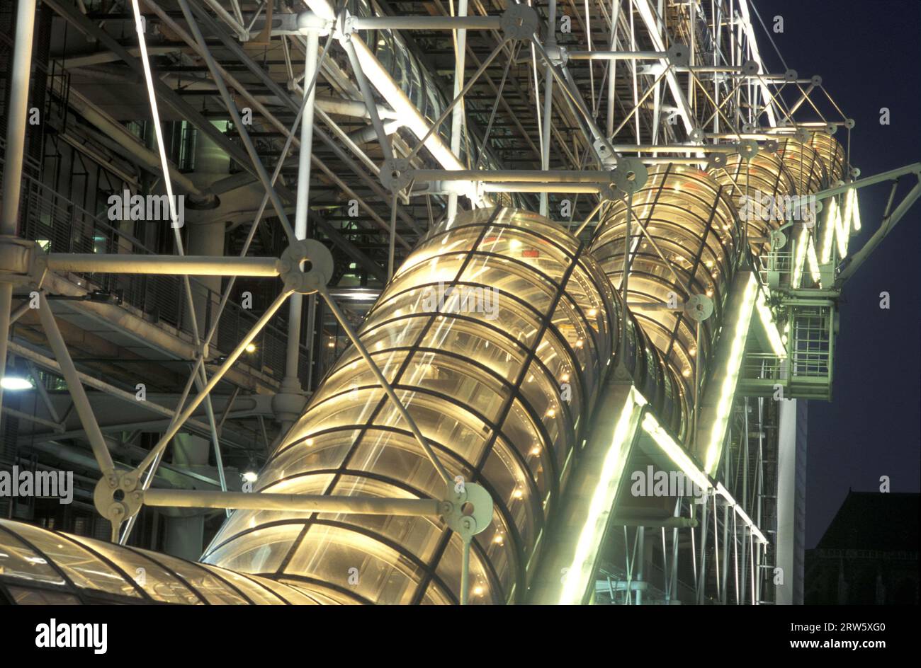 CENTRE GEORGES POMPIDOU (BEAUBOURG). PARIS Banque D'Images