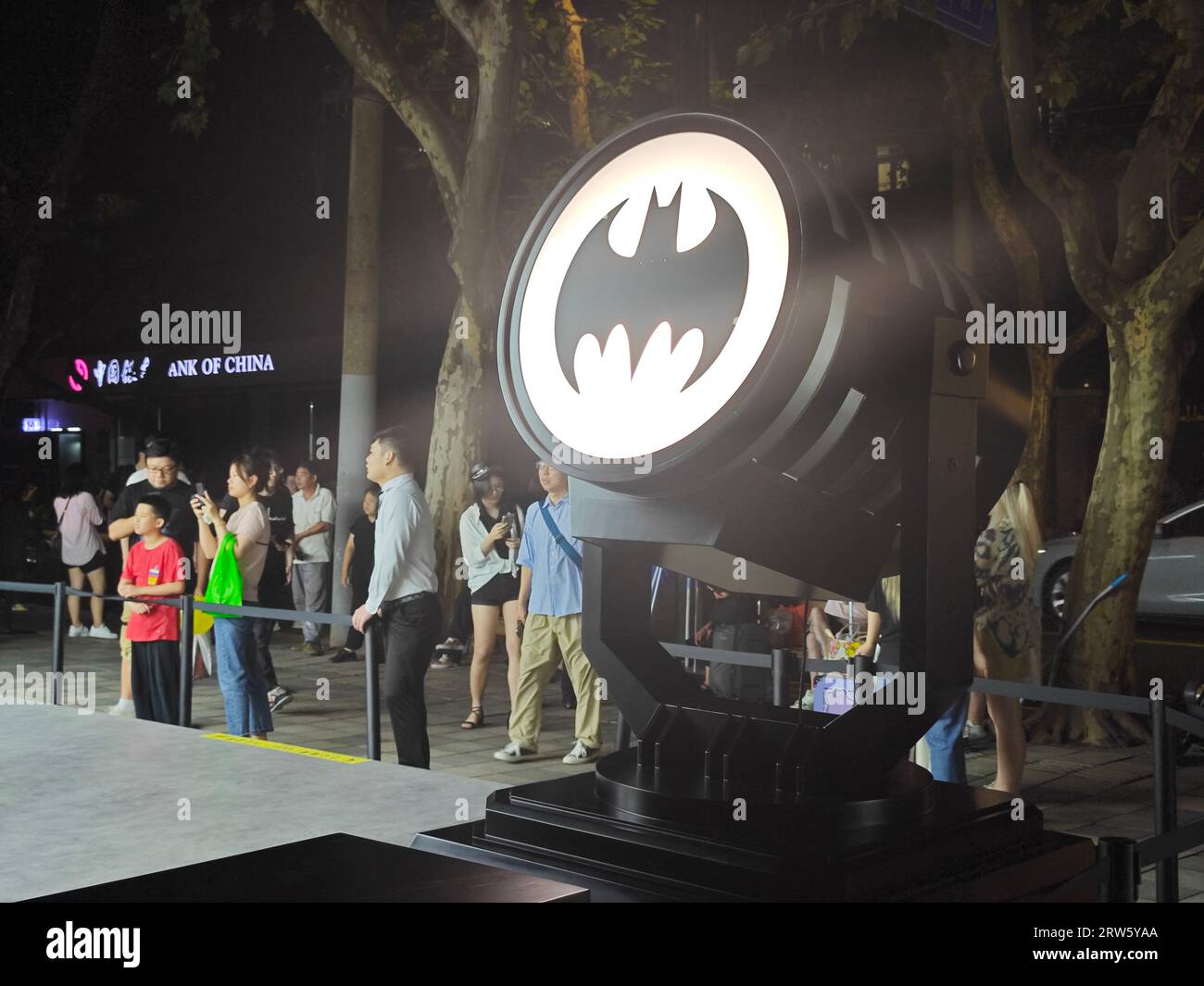 SHANGHAI, CHINE - 15 SEPTEMBRE 2023 - les fans chinois de DC Comics se réunissent pour célébrer Batman Day à l'ESPACE Chong Yi le 15 septembre 2023 à Shanghai, Banque D'Images