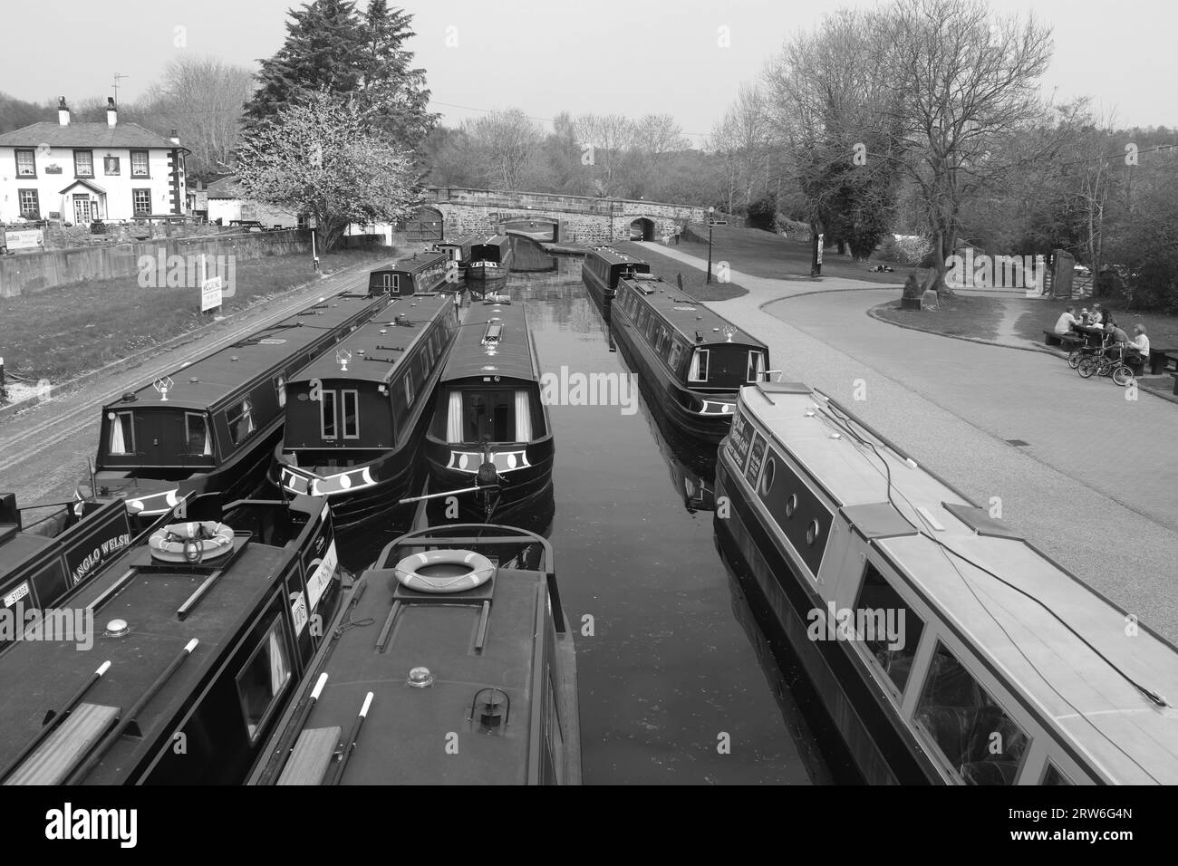 Aqueduc de Pontcysyllte et Canal North Wales Banque D'Images