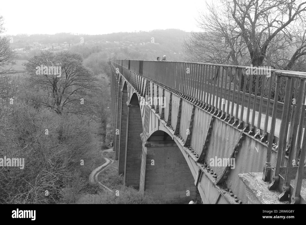 Aqueduc de Pontcysyllte et Canal North Wales Banque D'Images