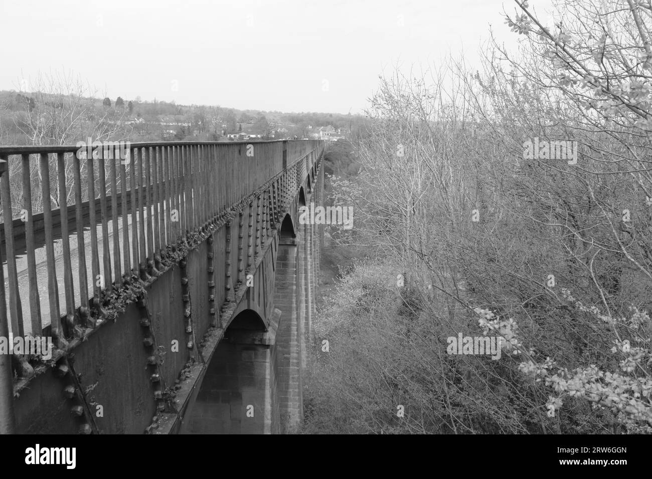 Aqueduc de Pontcysyllte et Canal North Wales Banque D'Images