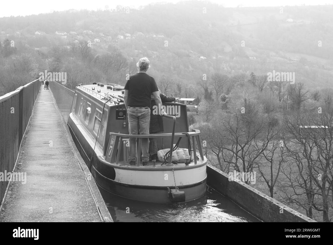 Aqueduc de Pontcysyllte et Canal North Wales Banque D'Images