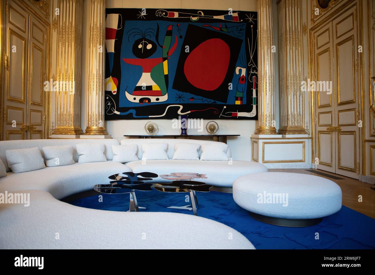 Paris, France, le 16 septembre 2023, Journée du patrimoine, Palais de l’Elysée, François Loock/Alamy Banque D'Images