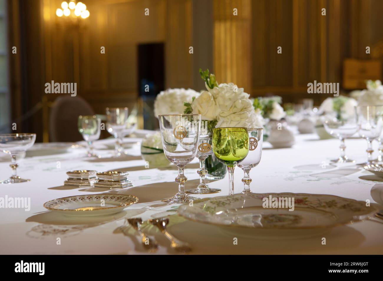 Paris, France, le 16 septembre 2023, Journée du patrimoine, Palais de l’Elysée, François Loock/Alamy Banque D'Images