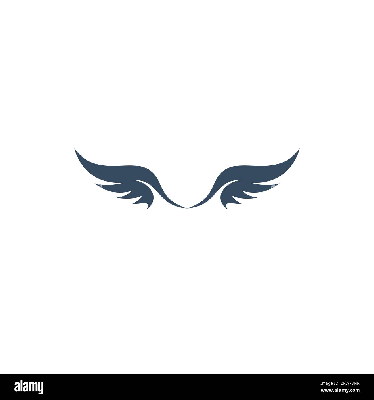 Vecteur de logo Wings. WiNG lettre M. Illustration de Vecteur
