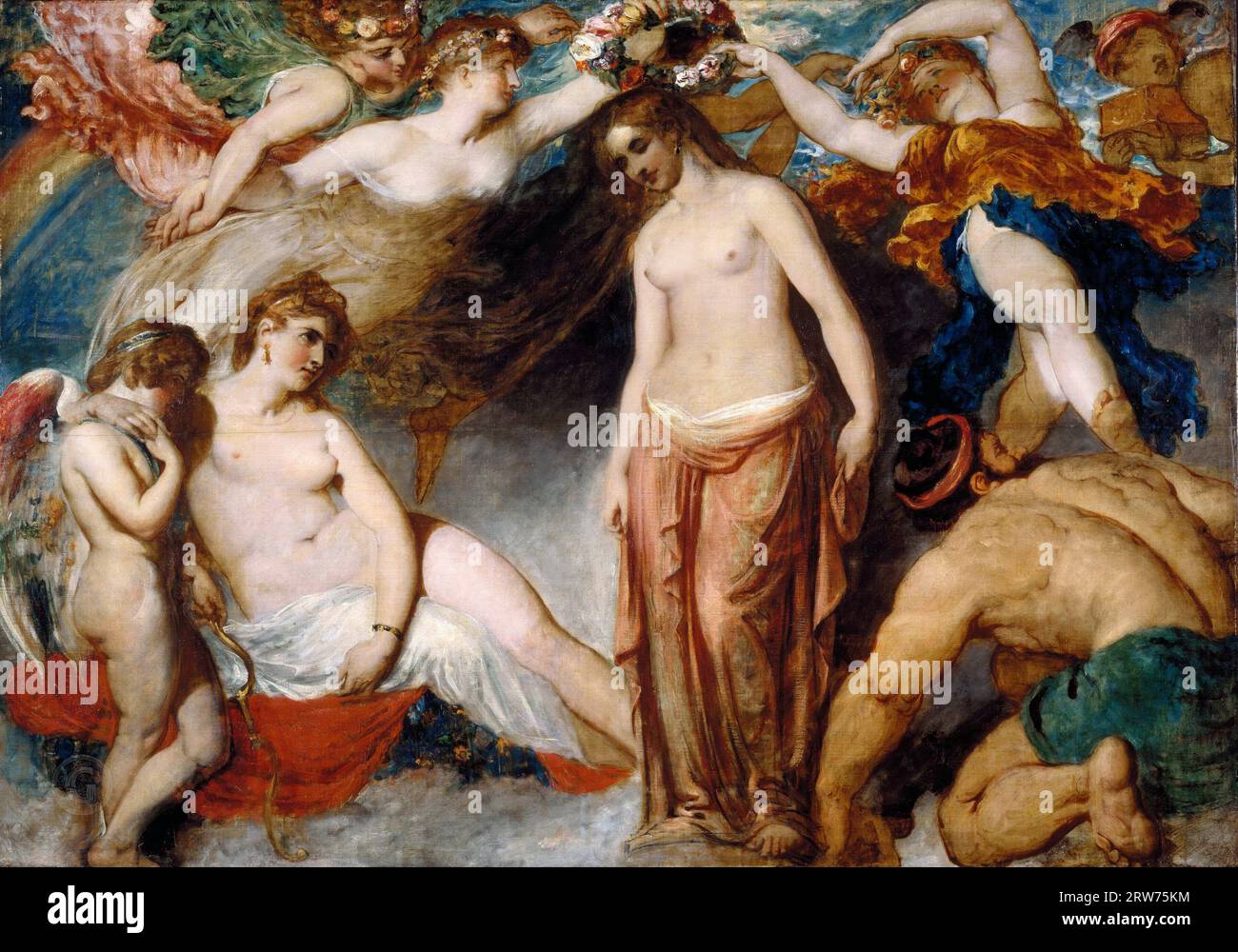 William Etty – Pandore couronnée par les Saisons 1824 Banque D'Images