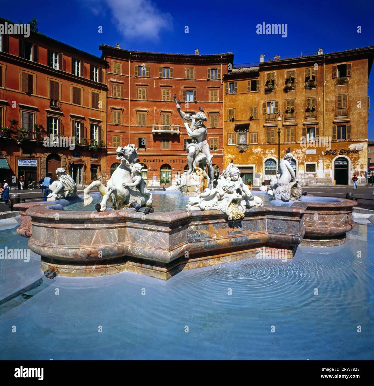 Fontaine du Bernin, Piazza Navona, Rome Banque D'Images