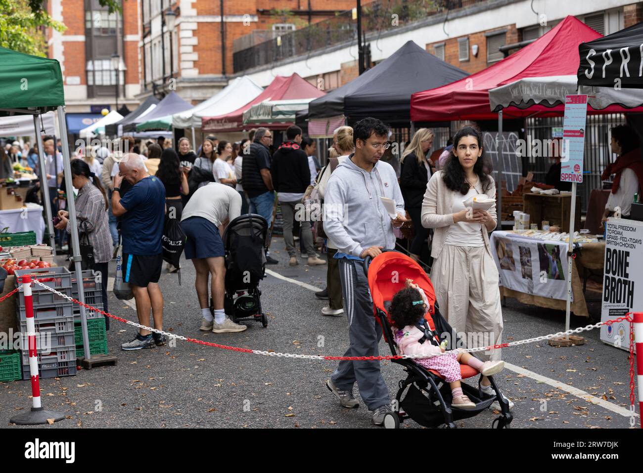 Kensington Farmer's Market, Londres, Angleterre, Royaume-Uni Banque D'Images