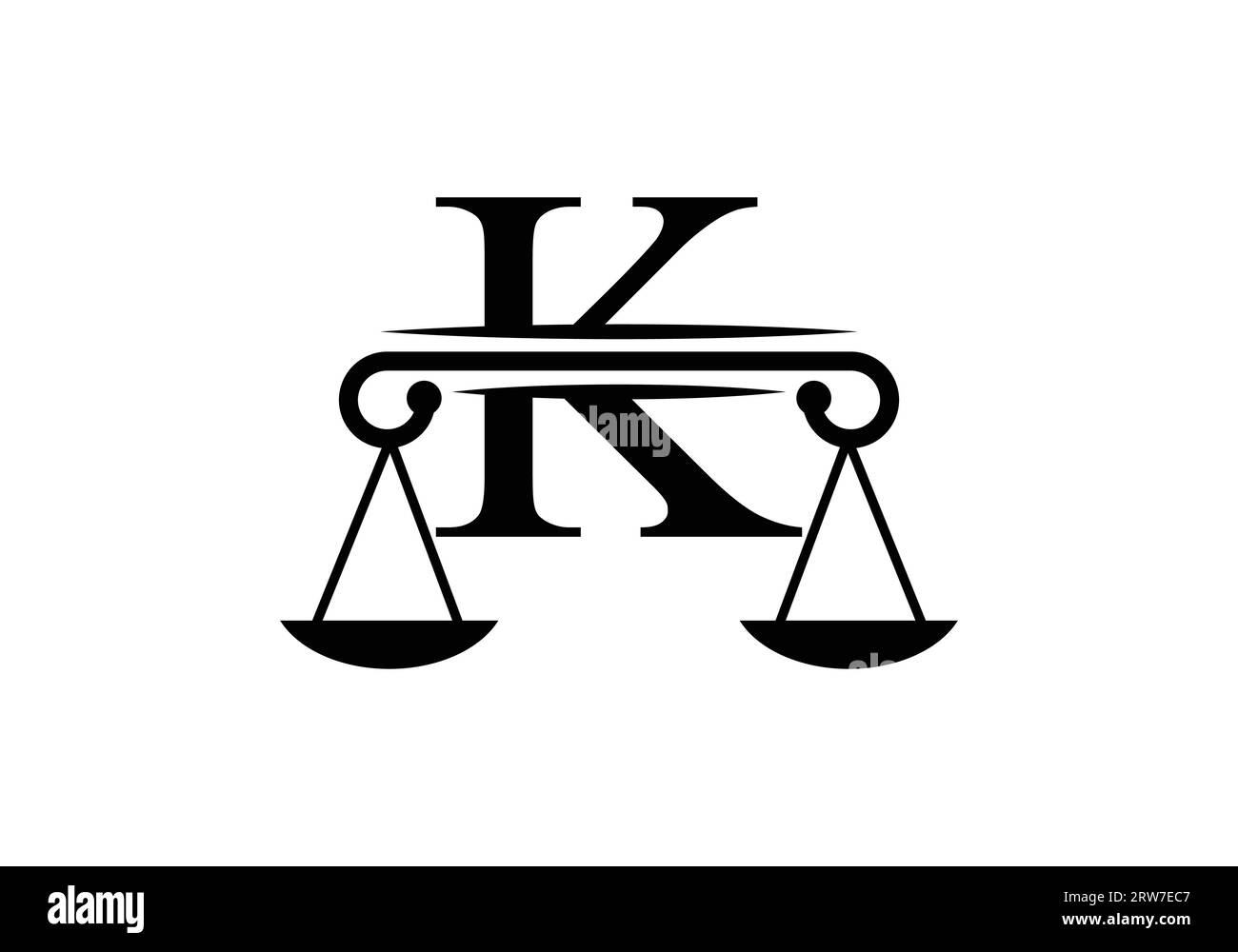 Lettre K Law Firm logo Design Vector modèle. Illustration de Vecteur