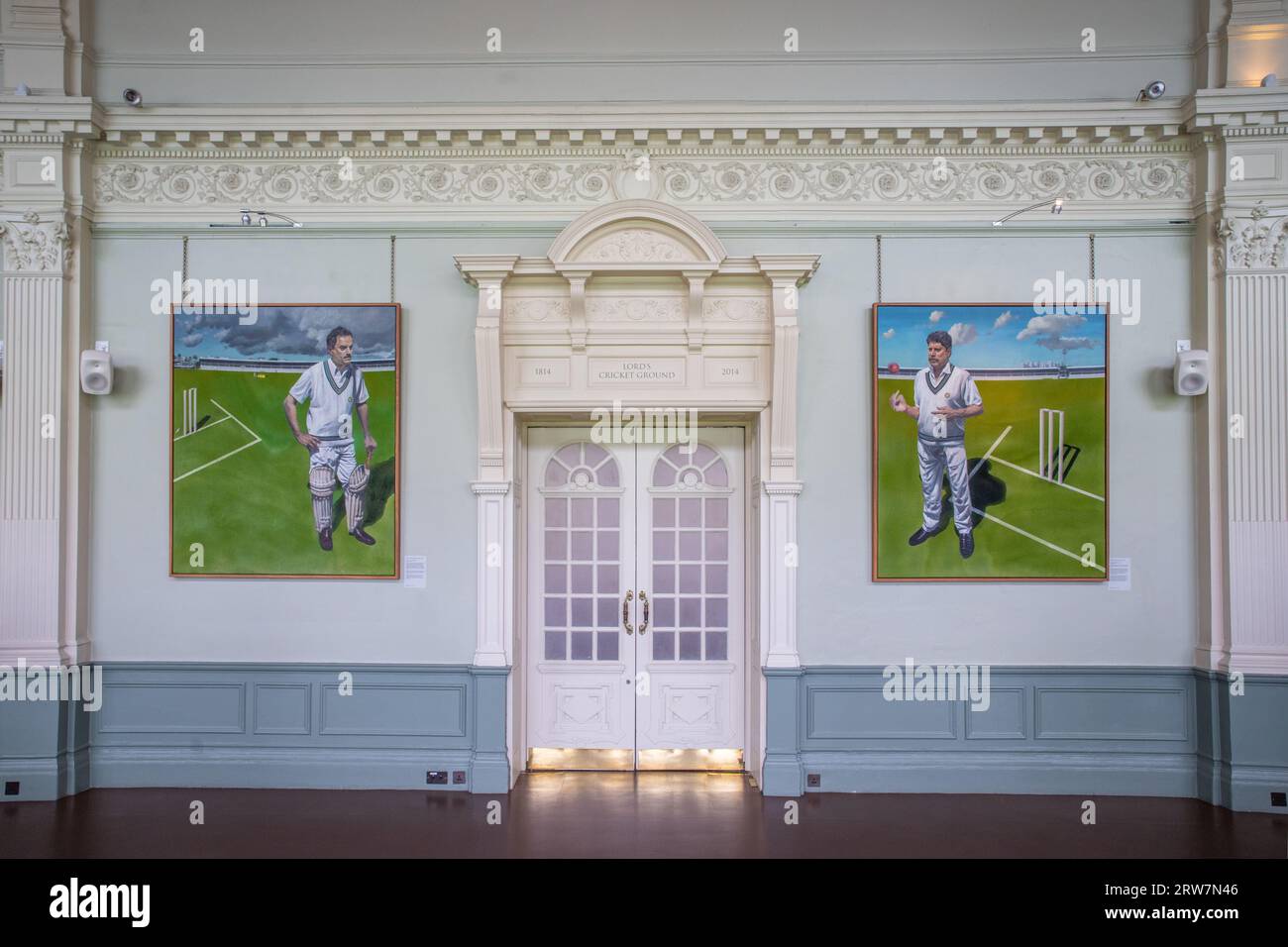 La longue salle au Lord's Cricket Ground Banque D'Images
