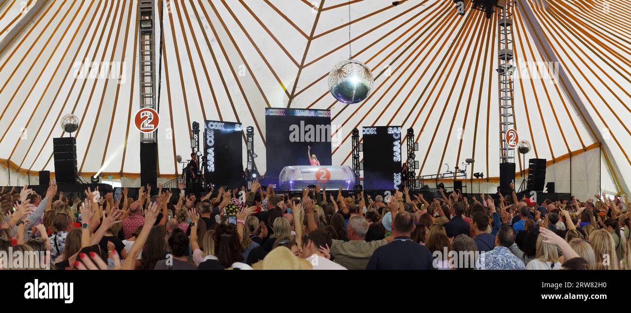 BBC radio 2 in the Park, Victoria Park, Leicester, Leicestershire, Royaume-Uni. Le festival de musique a eu lieu le week-end du 17/18th septembre 2023. Banque D'Images