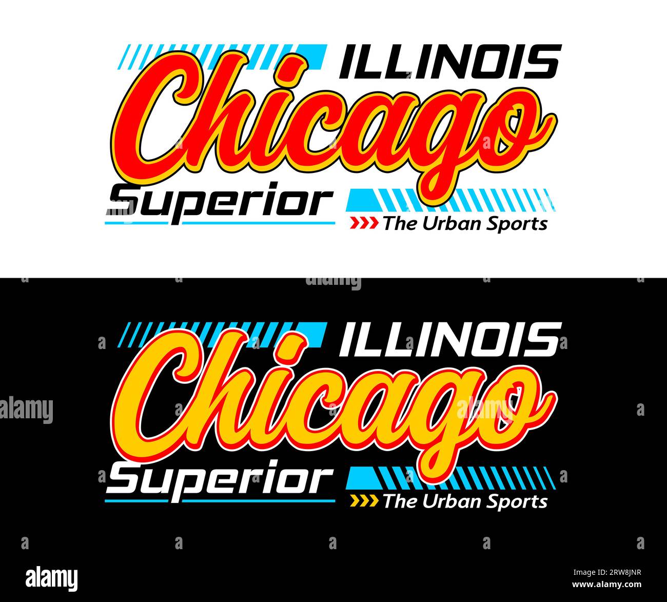 Chicago City vintage sport, typographie graphique pour t-shirt, affiches, étiquettes, etc Illustration de Vecteur