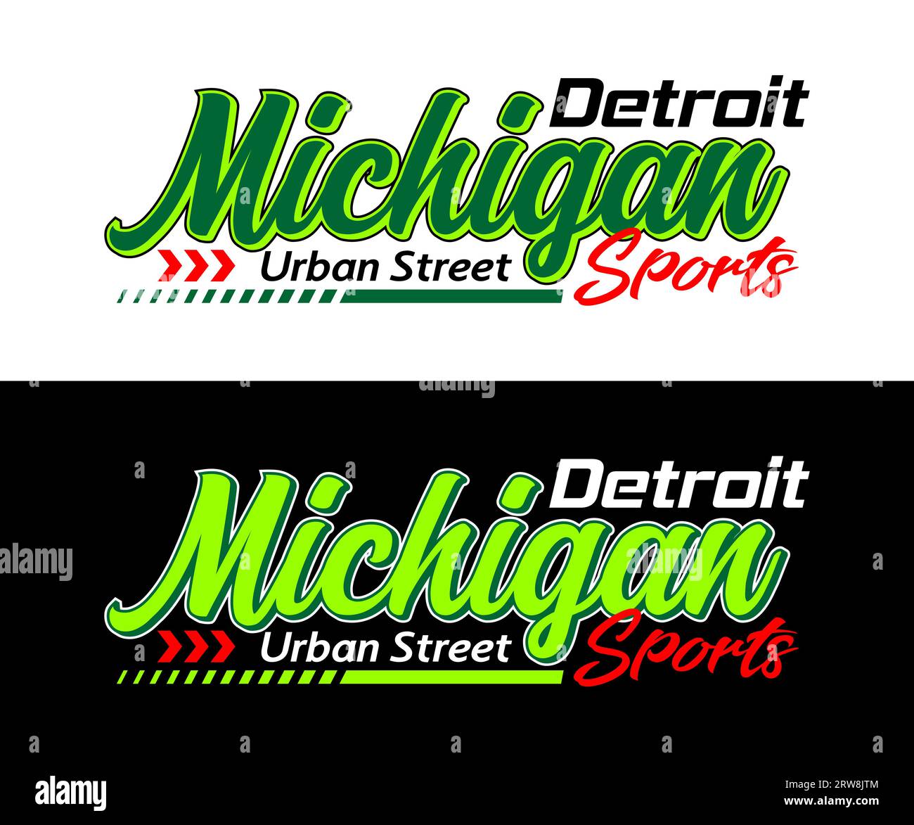 Michigan City vintage sport, typographie graphique pour t-shirt, affiches, étiquettes, etc Illustration de Vecteur