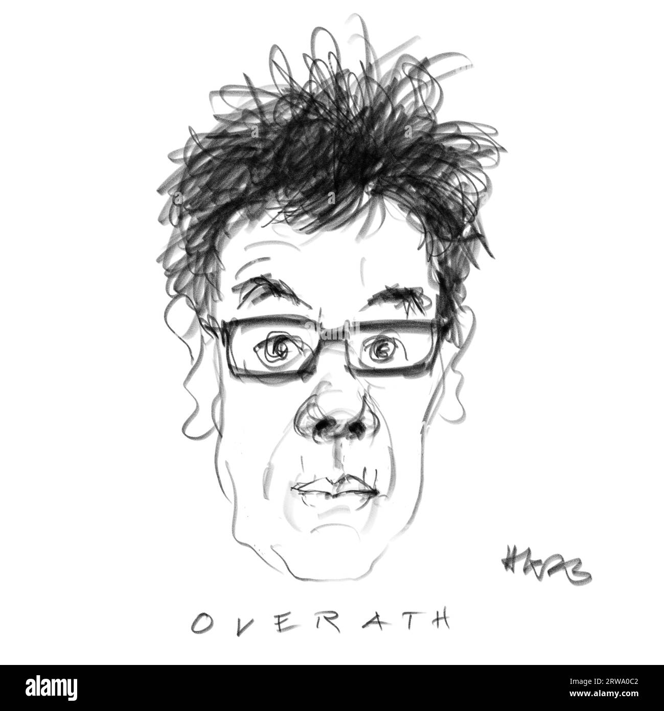 Portrait de l'auteur Overath Banque D'Images