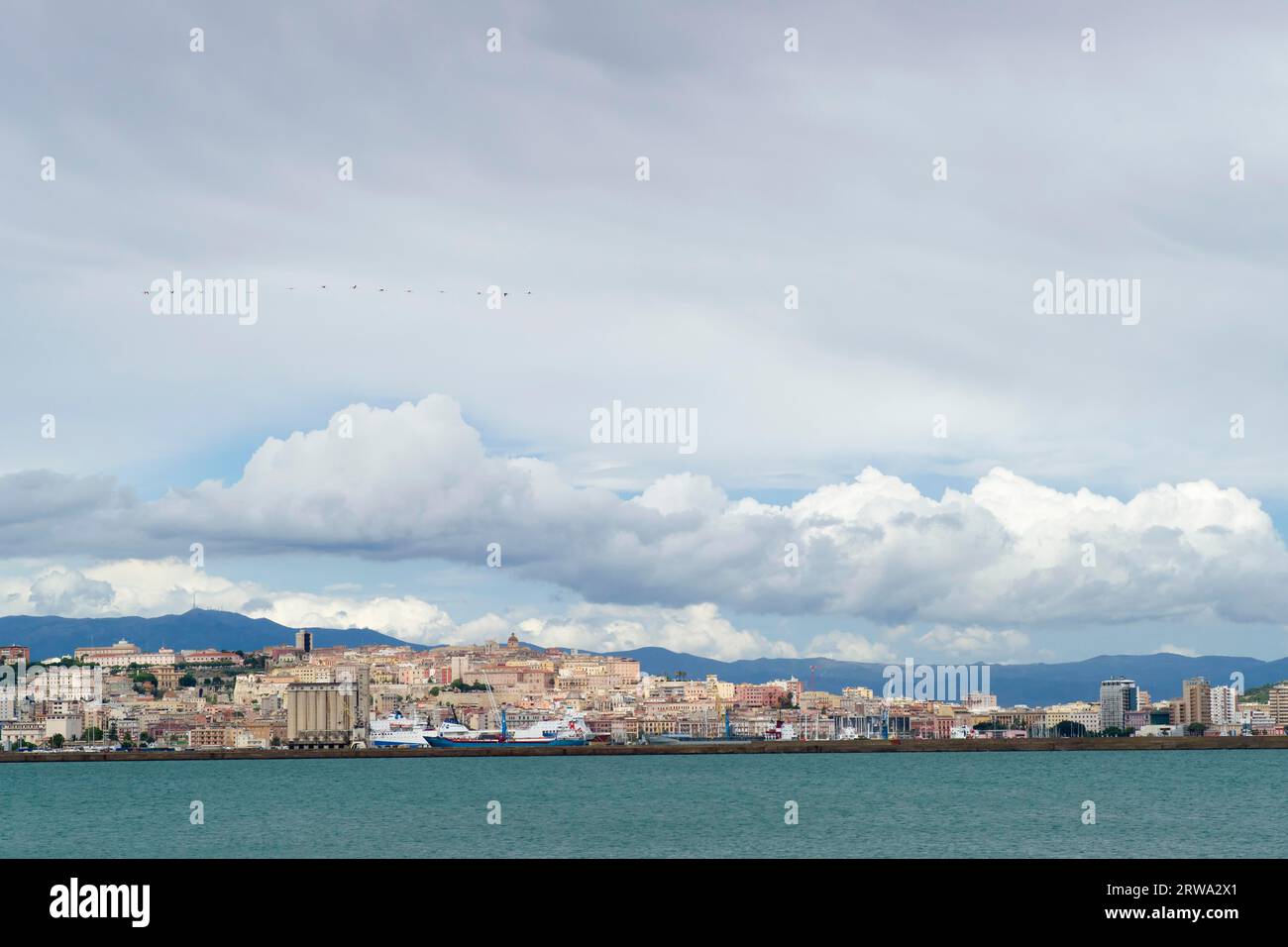 La ville de levure de Cagliari, Sardaigne Banque D'Images