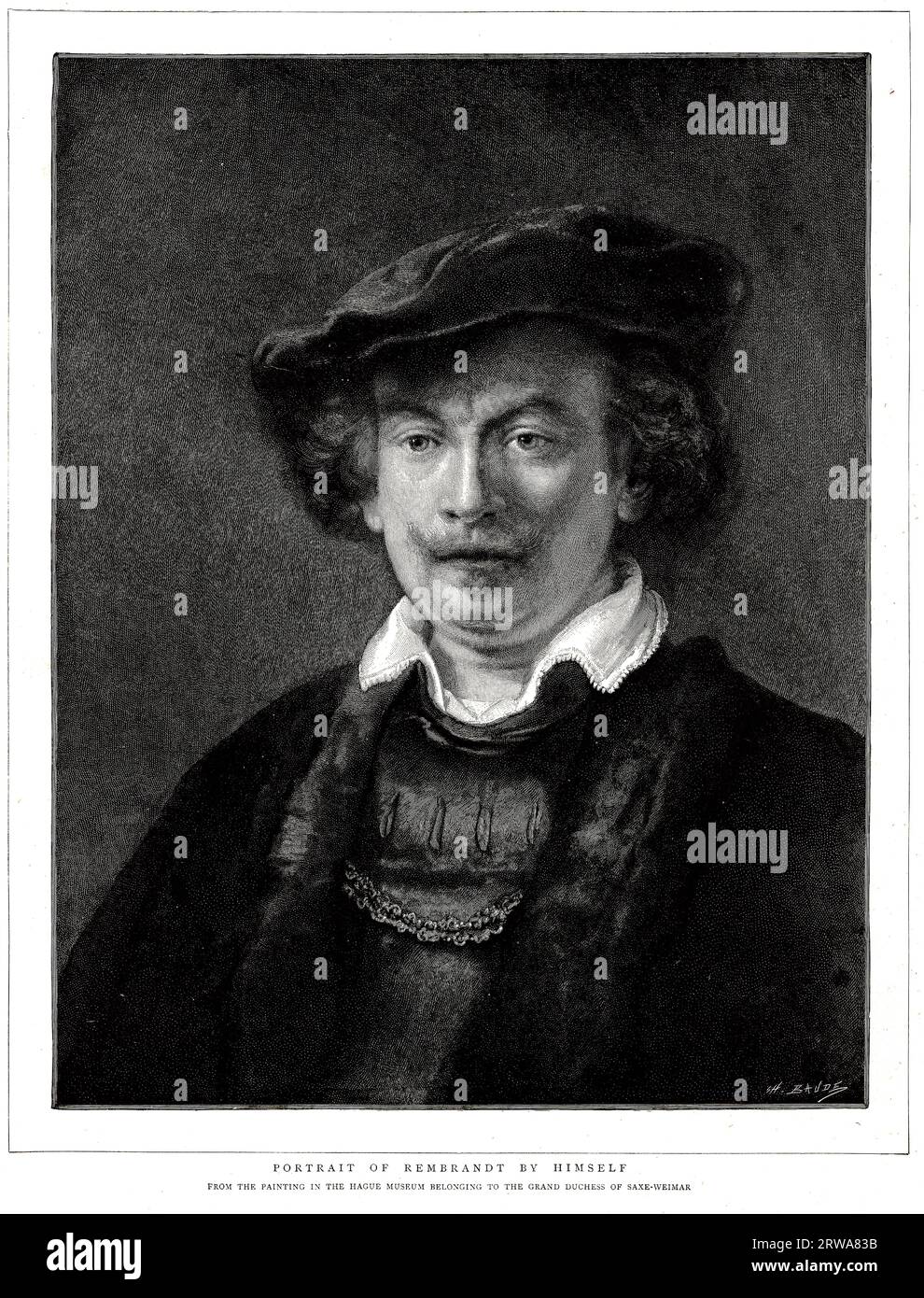 Portrait de Rembrandt Banque D'Images