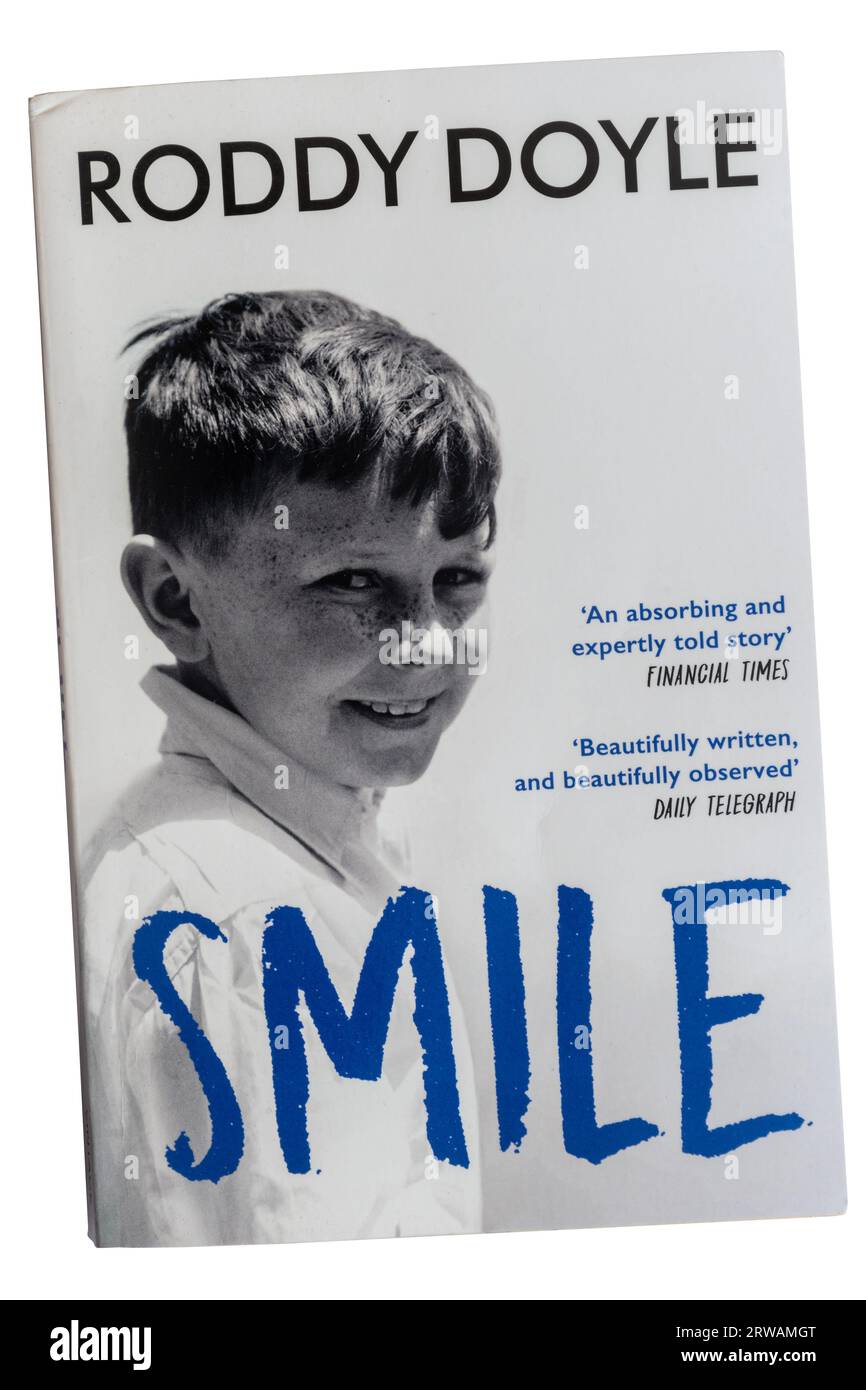 Smile Book Cover, un roman de 2017 de l'auteur irlandais Roddy Doyle Banque D'Images