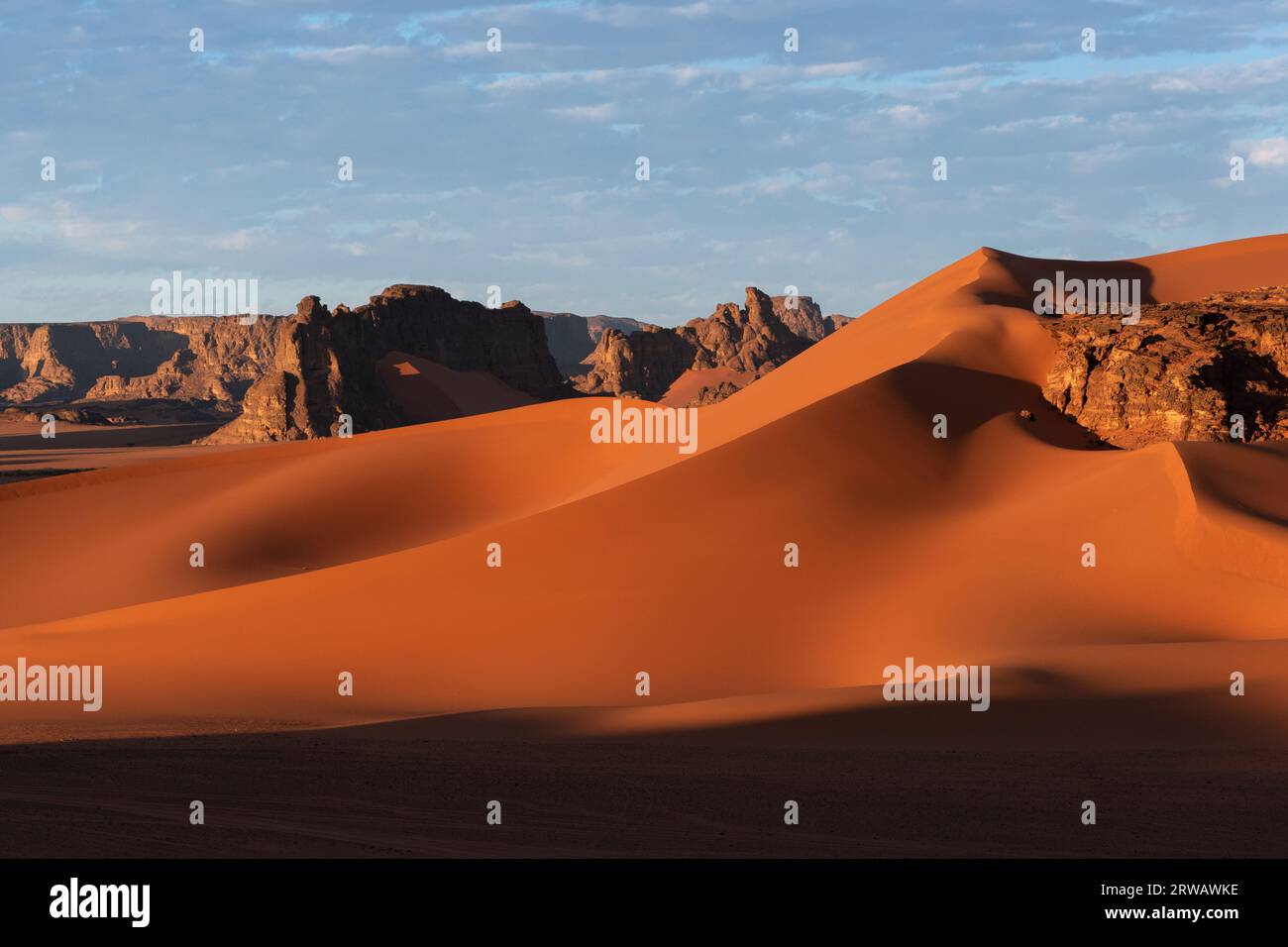 Paysage de Tadrart, Sahara, Algérie Banque D'Images