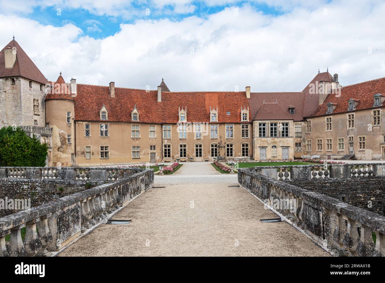 Châteaux d'Epoisses dans le département de la Côte-d'Or en Bourgogne France. Banque D'Images