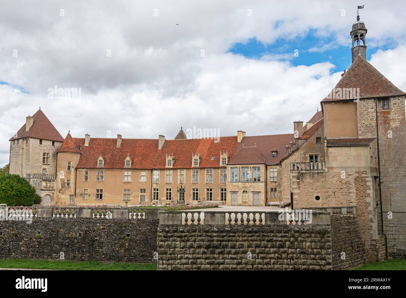 Châteaux d'Epoisses dans le département de la Côte-d'Or en Bourgogne France. Banque D'Images