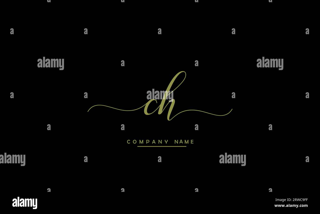 CH, HC lettres abstraites logo Monogramme Illustration de Vecteur