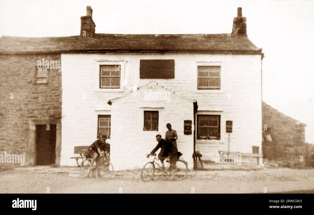 Tan Hill Inn, peut-être des années 1930 Banque D'Images