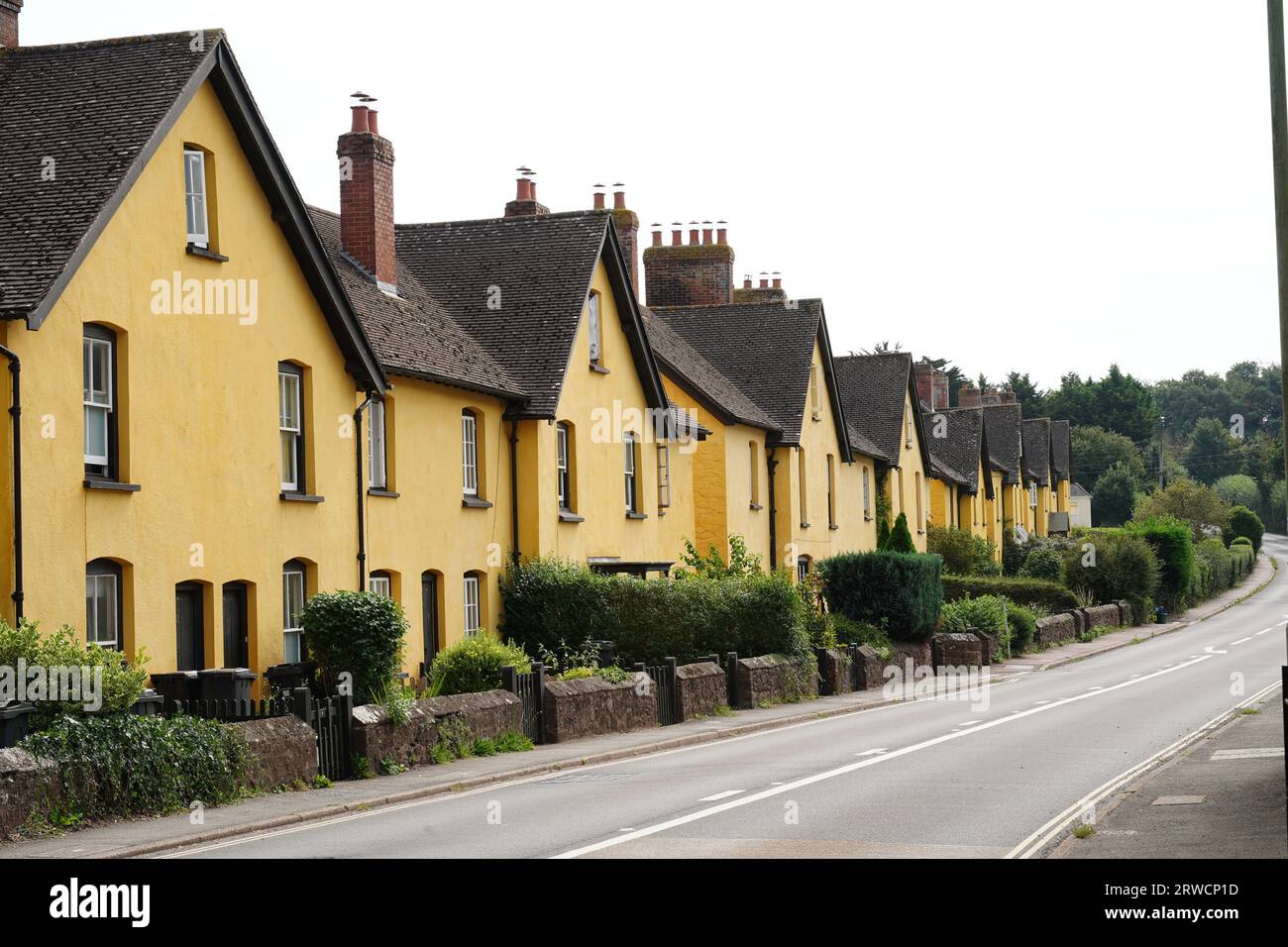 Broadclyst, Royaume-Uni - 09 septembre 2023 : Broadclyst est un village de l'est du Devon, à 5 miles d'Exeter, situé dans le domaine de Killerton du National Trust. Banque D'Images