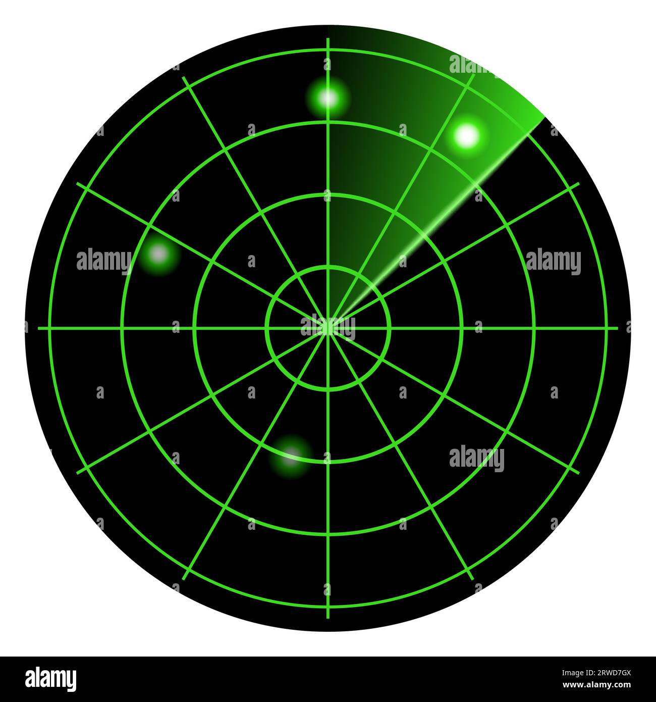 Radar militaire sonar hud carte graphique numérique. interface utilisateur de conception d'arrière-plan de l'écran radar hud de balayage de boussole. Illustration de Vecteur