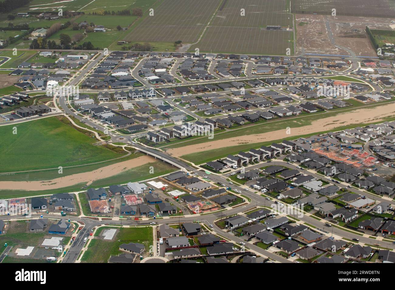 Inondations, Nelson, Nouvelle-Zélande Banque D'Images