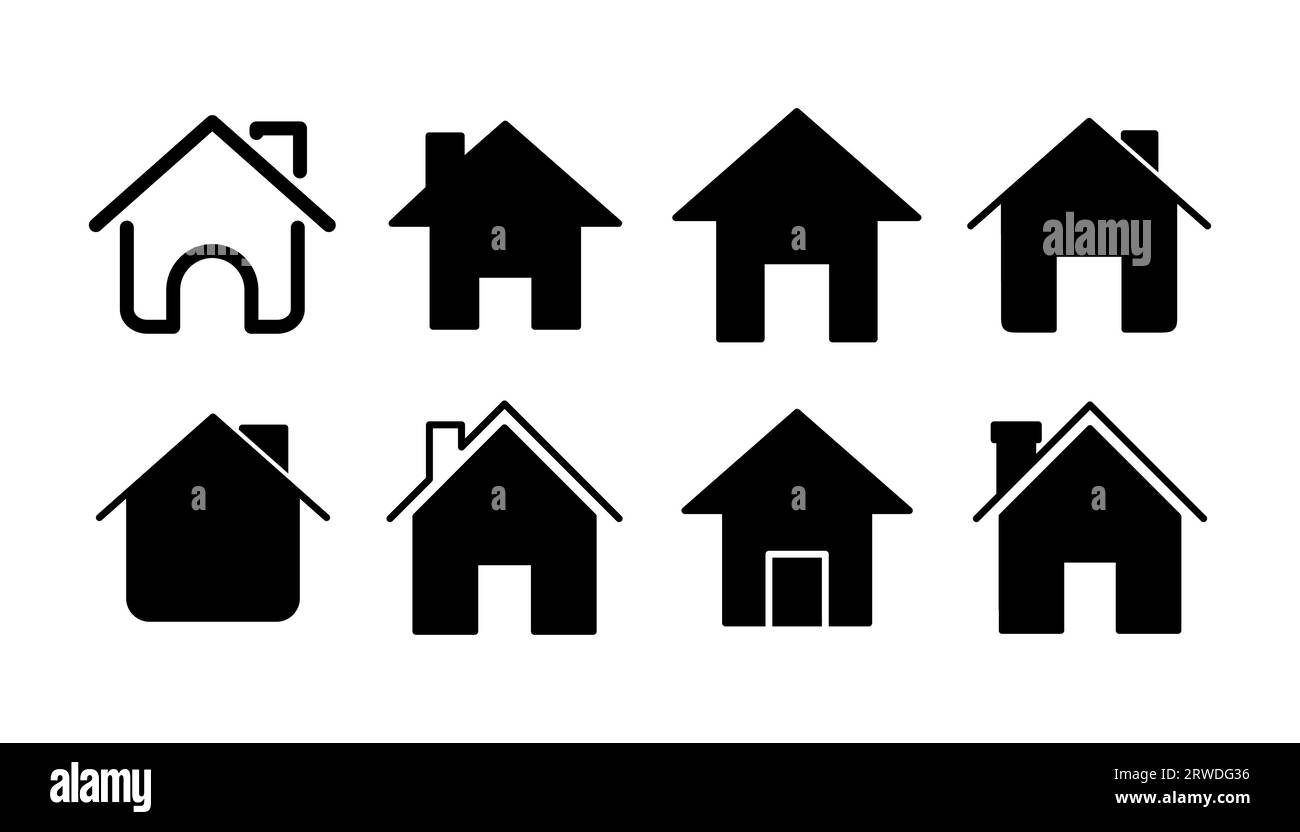 Vecteur de l'icône Accueil. Icône vecteur maison Illustration de Vecteur